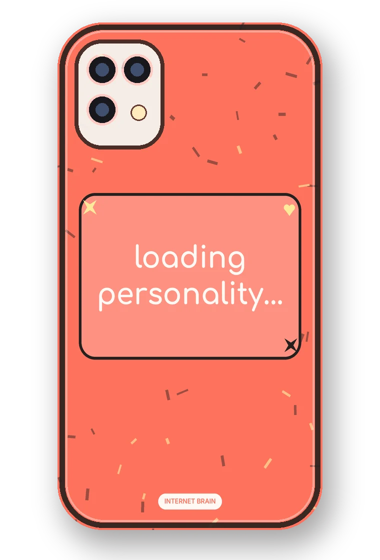 Loading Personality... phone case mockup